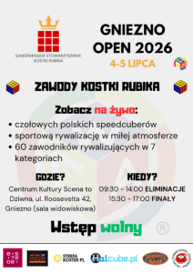 Zawody w układaniu Kostki Rubika! [ZAPOWIEDŹ, 4-5 lipca]