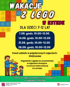 Wakacje z LEGO – kolejny tydzień warsztatów + zaproszenie na sierpniowe zajęcia [FOTORELACJA, 24.07.2026]
